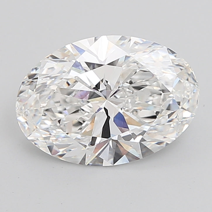 6.06 Carat Oval Shaped, Ideal Cut, E Color, VVS2 Clarity, IGI Certified Lab Grown Diamond