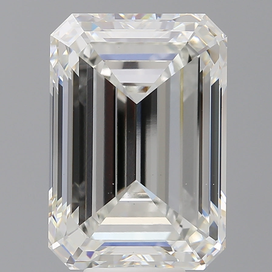 10.58 Carat Emerald Shaped, Ideal Cut, F Color, VS1 Clarity, IGI Certified Lab Grown Diamond