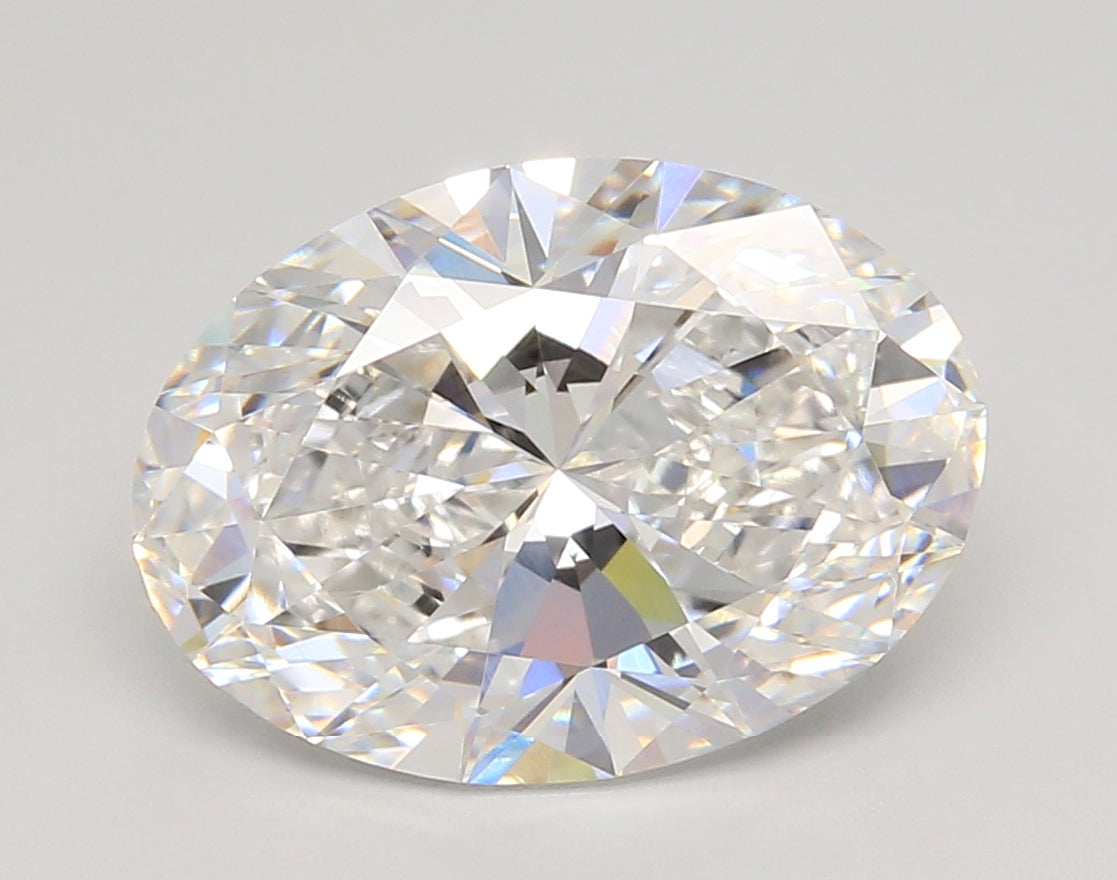 5.07 Carat Oval Shaped, Ideal Cut, E Color, VVS2 Clarity, IGI Certified Lab Grown Diamond