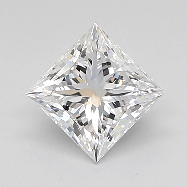 1.03 Carat Princess Shaped, Ideal Cut, D Color, VVS2 Clarity, IGI Certified Lab Grown Diamond