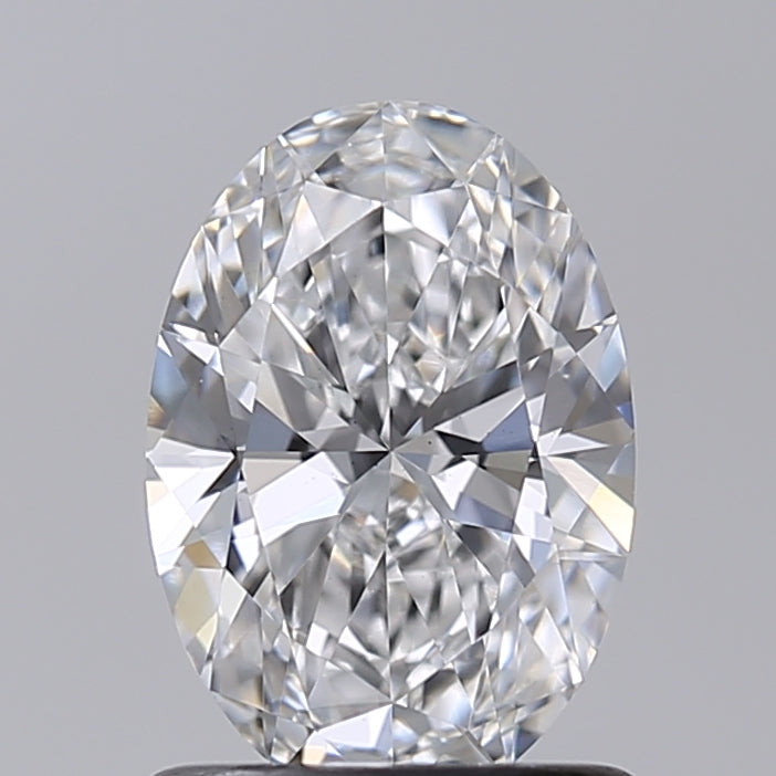1.00 Carat Oval Shaped, Excellent Cut, D Color, VS1 Clarity, IGI Certified Lab Grown Diamond