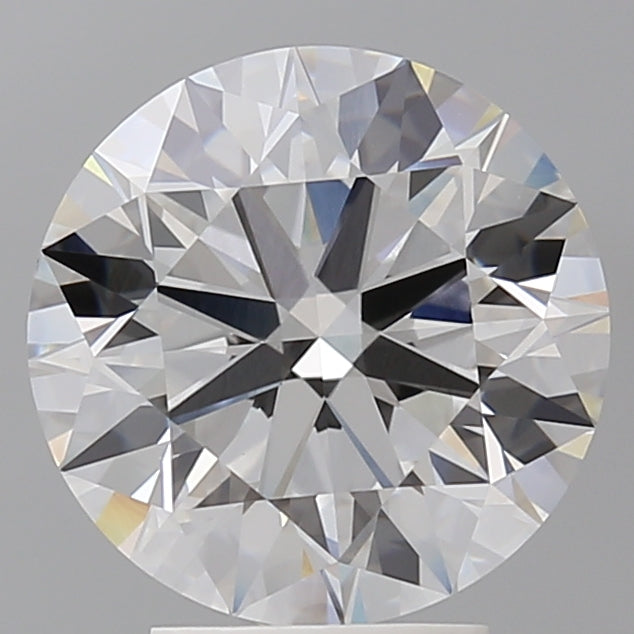 4.08 Carat Round Shaped, Ideal Cut, E Color, VVS2 Clarity, IGI Certified Lab Grown Diamond