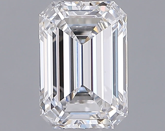 1.30 Carat Emerald Shaped, Ideal Cut, D Color, VS1 Clarity, IGI Certified Lab Grown Diamond