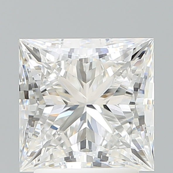 2.66 Carat Princess Shaped, Ideal Cut, D Color, VS1 Clarity, IGI Certified Lab Grown Diamond