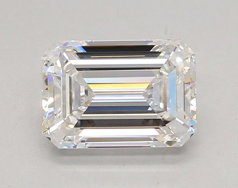 2.06 Carat Emerald Shaped, Ideal Cut, E Color, VVS1 Clarity, IGI Certified Lab Grown Diamond