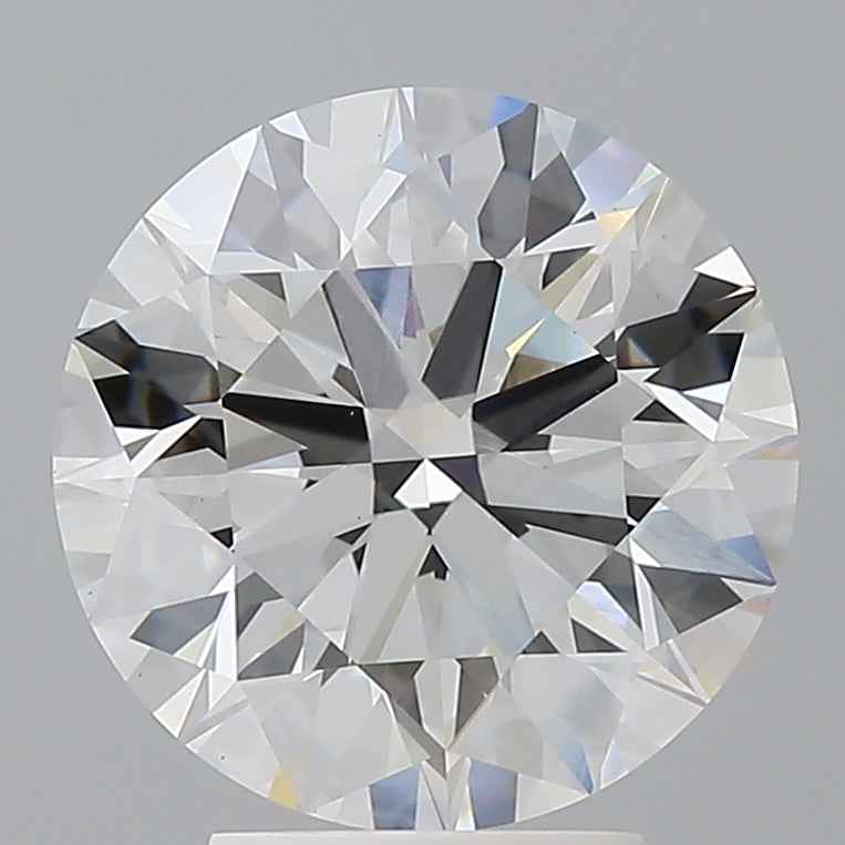 4.09 Carat Round Shaped, Ideal Cut, E Color, VVS2 Clarity, IGI Certified Lab Grown Diamond