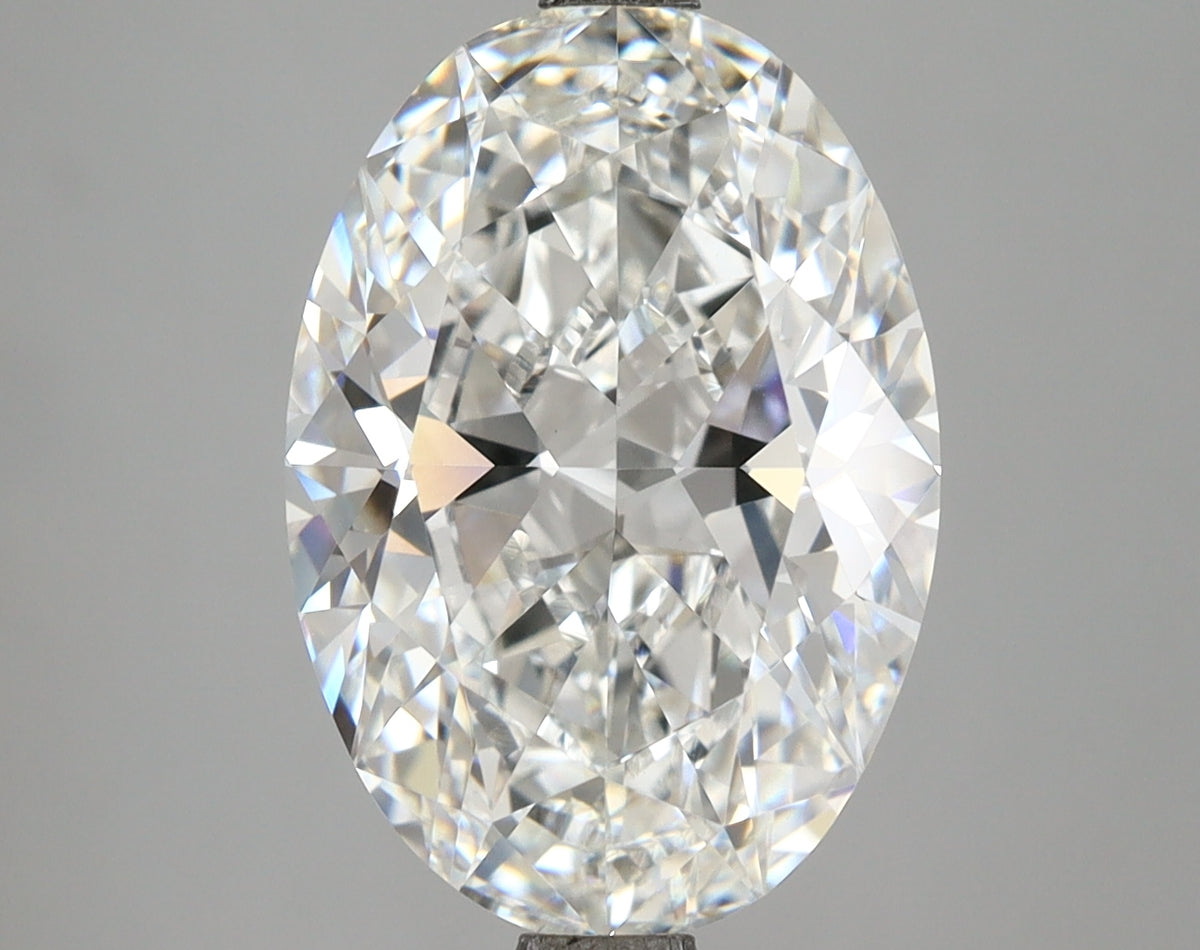5.77 Carat Oval Shaped, Ideal Cut, F Color, VVS2 Clarity, IGI Certified Lab Grown Diamond