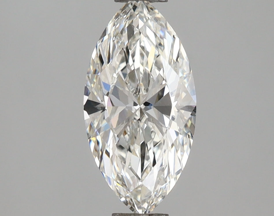 1.09 Carat Marquise Shaped, Ideal Cut, F Color, VVS2 Clarity, IGI Certified Lab Grown Diamond