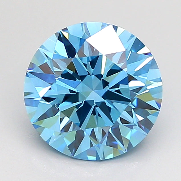 2.02 Carat Round Shaped, Ideal Cut, VS1 Clarity, IGI Certified Lab Grown Diamond