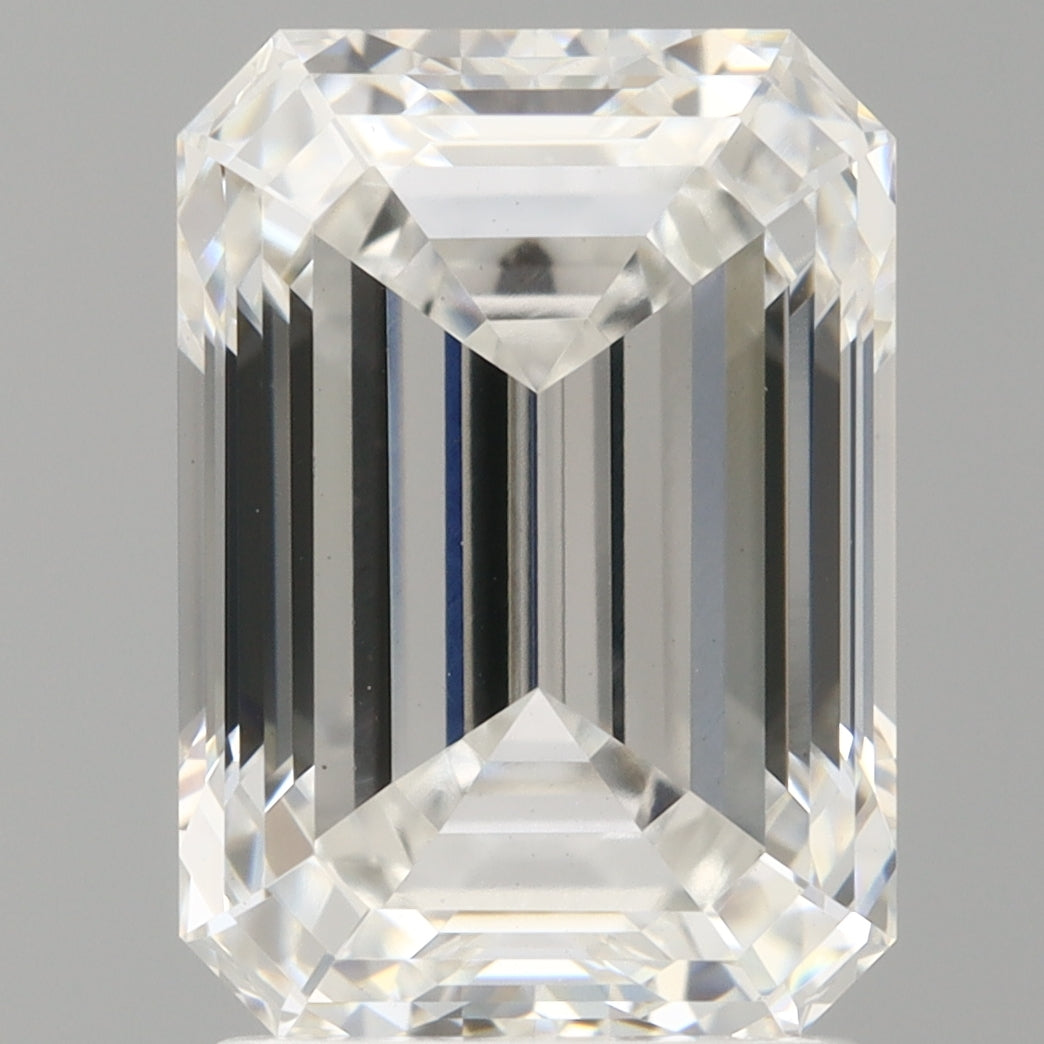 2.60 Carat Emerald Shaped, Ideal Cut, D Color, VVS2 Clarity, IGI Certified Lab Grown Diamond