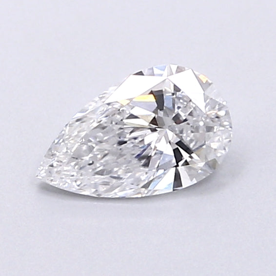 0.46 Carat Pear Shaped, Very Good Cut, D Color, VVS2 Clarity, IGI Certified Lab Grown Diamond