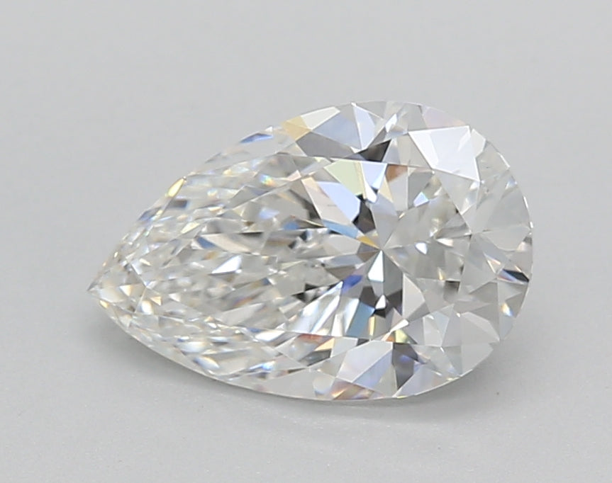 1.52 Carat Pear Shaped, Ideal Cut, E Color, VVS2 Clarity, IGI Certified Lab Grown Diamond