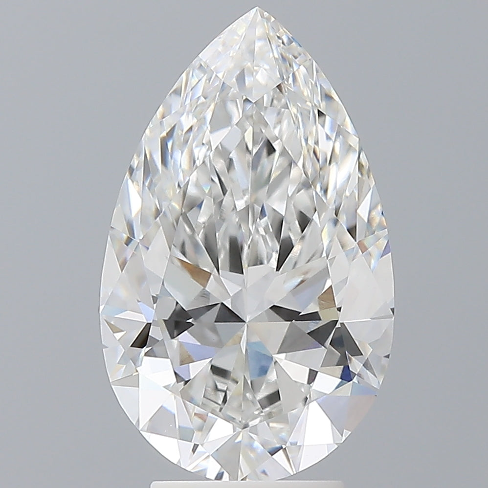 4.54 Carat Pear Shaped, Ideal Cut, E Color, VVS2 Clarity, IGI Certified Lab Grown Diamond