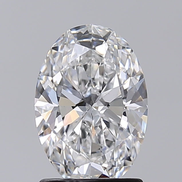 1.50 Carat Oval Shaped, Excellent Cut, E Color, VS1 Clarity, IGI Certified Lab Grown Diamond