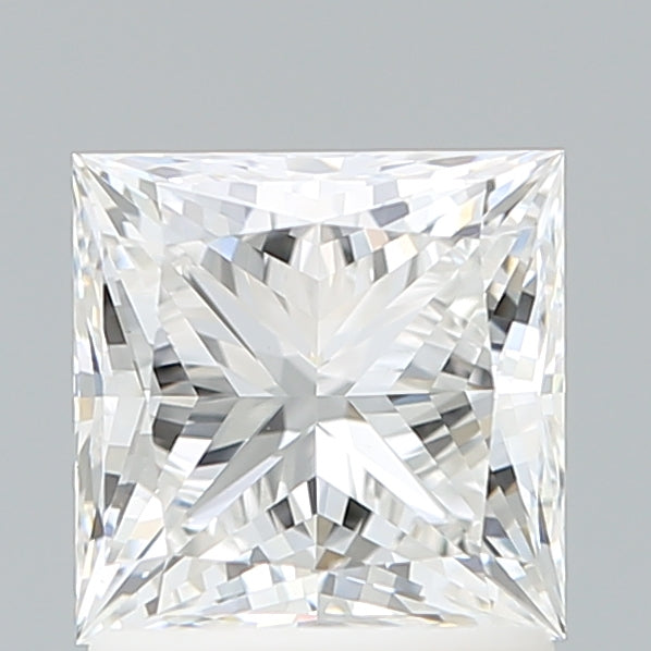1.61 Carat Princess Shaped, Ideal Cut, E Color, VVS2 Clarity, IGI Certified Lab Grown Diamond