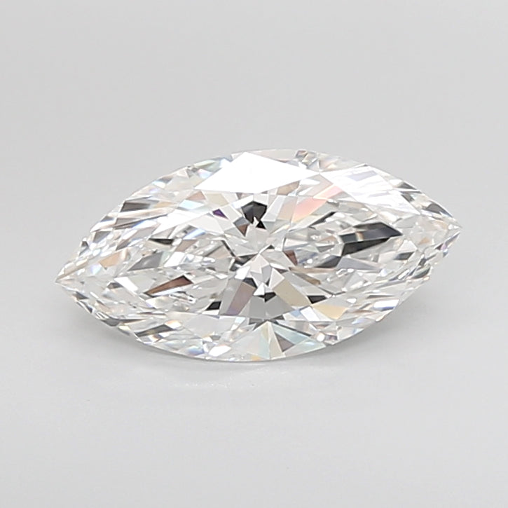 3.01 Carat Marquise Shaped, Ideal Cut, F Color, VVS2 Clarity, IGI Certified Lab Grown Diamond