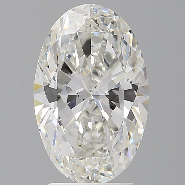 3.10 Carat Oval Shaped, Ideal Cut, F Color, VVS2 Clarity, IGI Certified Lab Grown Diamond