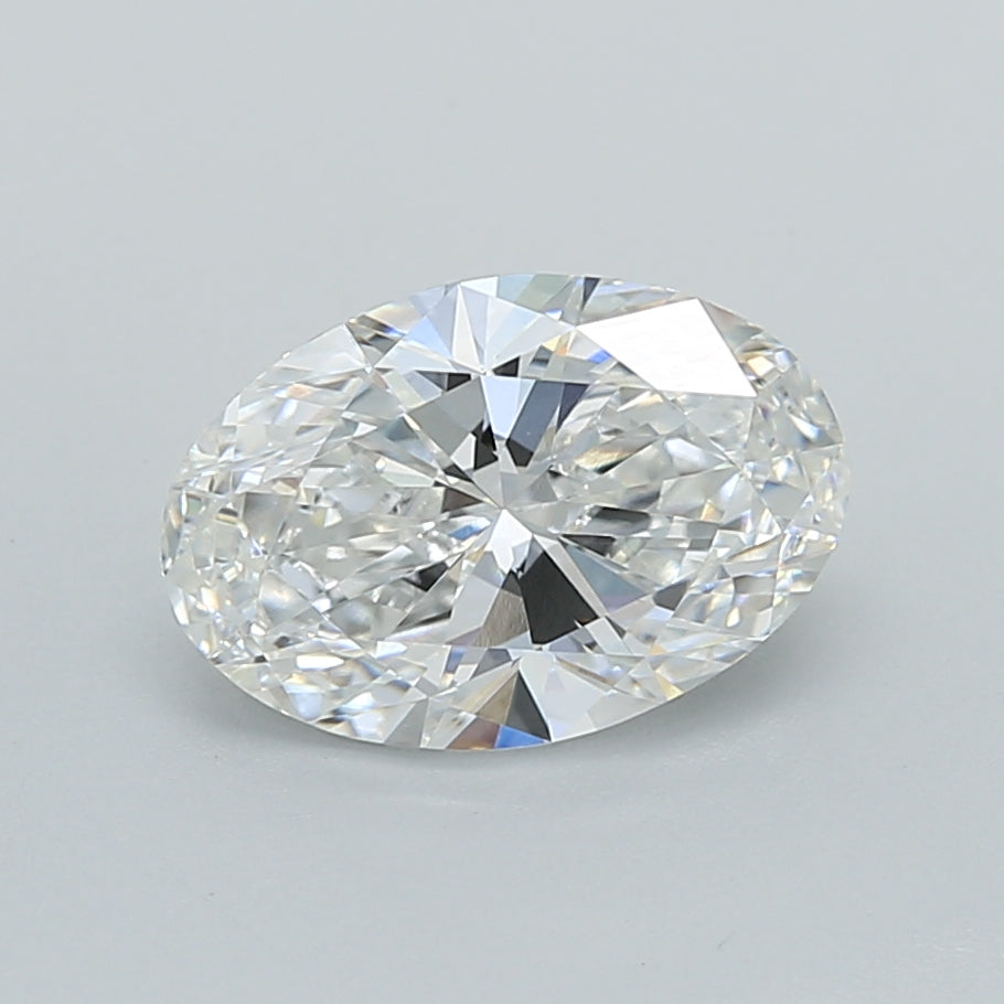 1.54 Carat Oval Shaped, Ideal Cut, E Color, VVS2 Clarity, IGI Certified Lab Grown Diamond