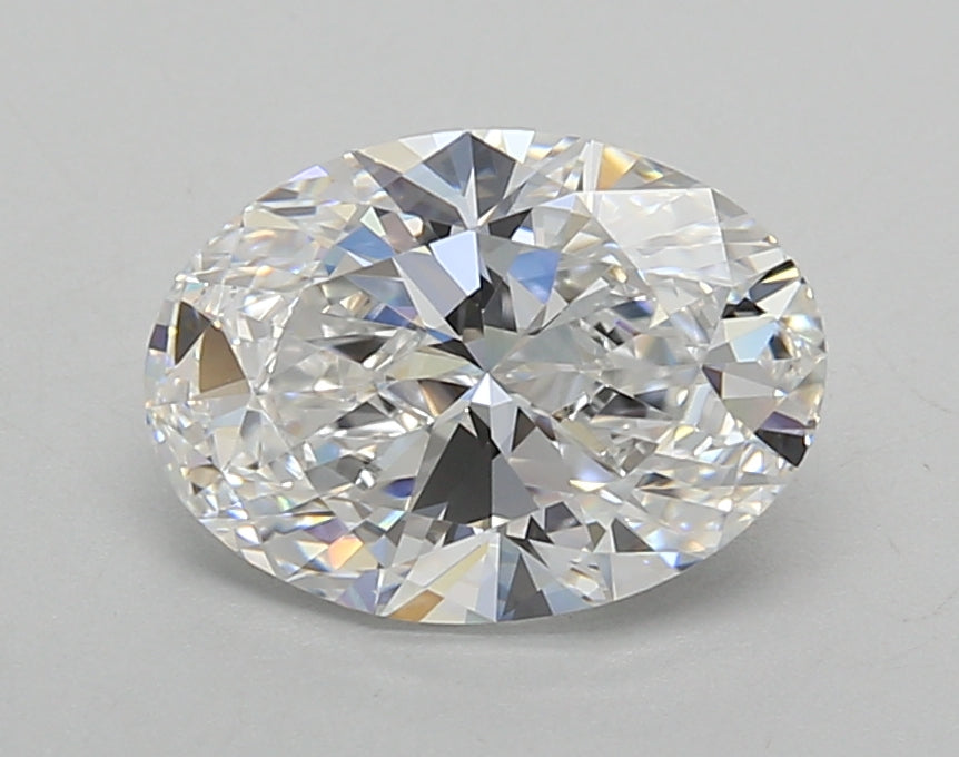 1.80 Carat Oval Shaped, Excellent Cut, D Color, VVS2 Clarity, IGI Certified Lab Grown Diamond
