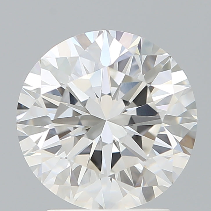 2.59 Carat Round Shaped, Excellent Cut, F Color, VVS2 Clarity, IGI Certified Lab Grown Diamond