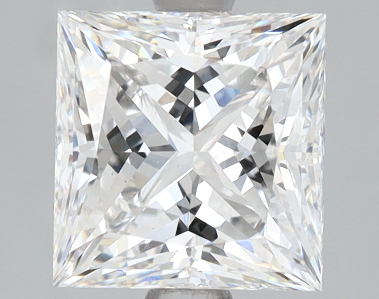 2.22 Carat Princess Shaped, Ideal Cut, E Color, VS1 Clarity, IGI Certified Lab Grown Diamond