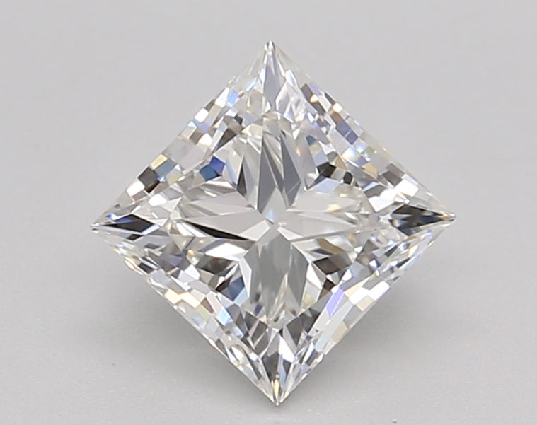 1.21 Carat Princess Shaped, Ideal Cut, E Color, VS2 Clarity, IGI Certified Lab Grown Diamond