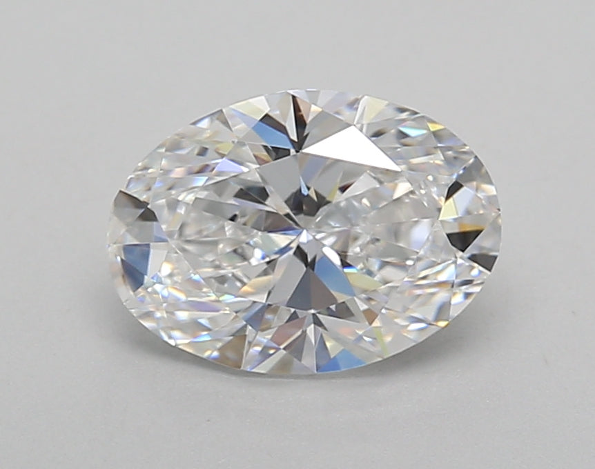 1.50 Carat Oval Shaped, Very Good Cut, D Color, VS1 Clarity, IGI Certified Lab Grown Diamond