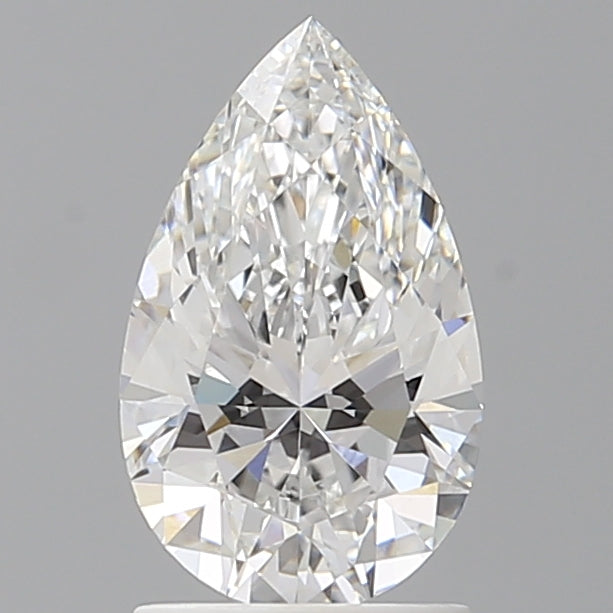 1.56 Carat Pear Shaped, Ideal Cut, E Color, VVS2 Clarity, IGI Certified Lab Grown Diamond