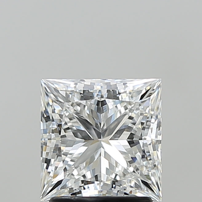 2.08 Carat Princess Shaped, Ideal Cut, E Color, VVS2 Clarity, IGI Certified Lab Grown Diamond