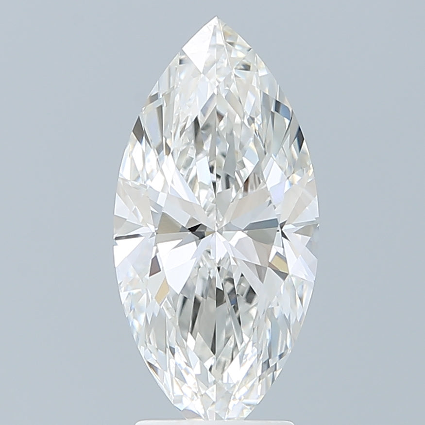 3.10 Carat Marquise Shaped, Ideal Cut, F Color, VVS2 Clarity, IGI Certified Lab Grown Diamond