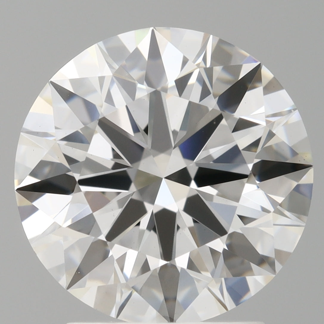 2.60 Carat Round Shaped, Ideal Cut, E Color, VVS2 Clarity, IGI Certified Lab Grown Diamond