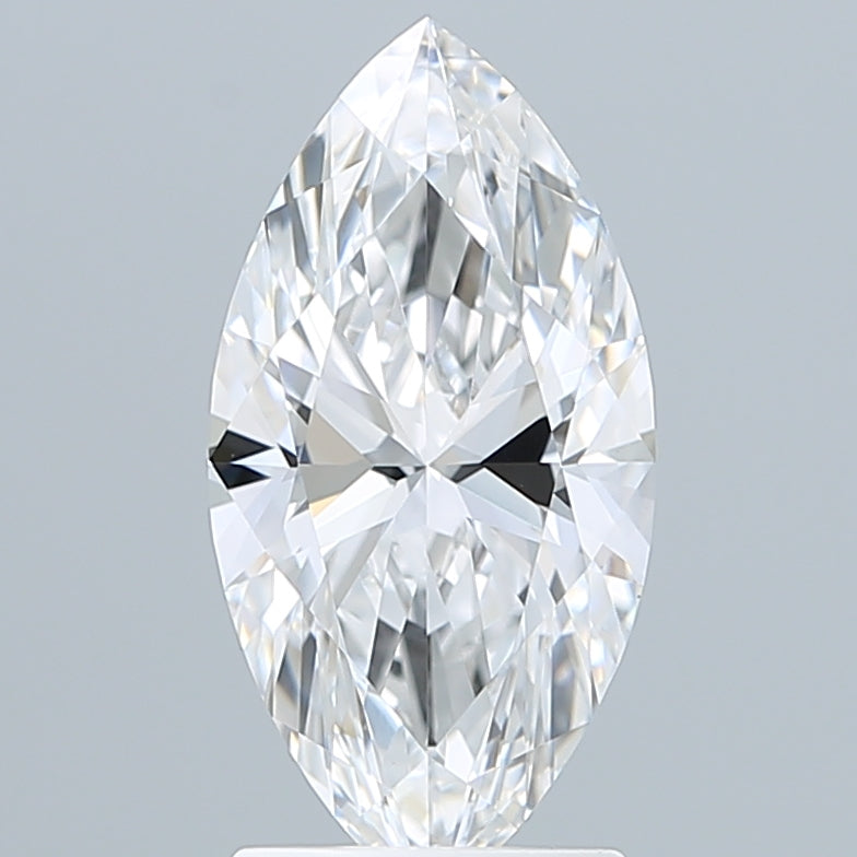2.10 Carat Marquise Shaped, Ideal Cut, D Color, VVS2 Clarity, IGI Certified Lab Grown Diamond
