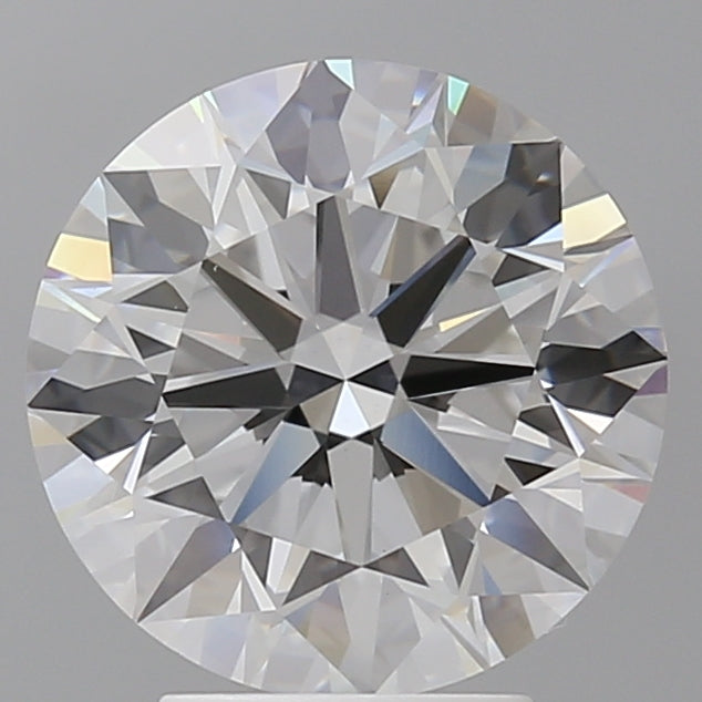 4.07 Carat Round Shaped, Ideal Cut, F Color, VVS2 Clarity, IGI Certified Lab Grown Diamond