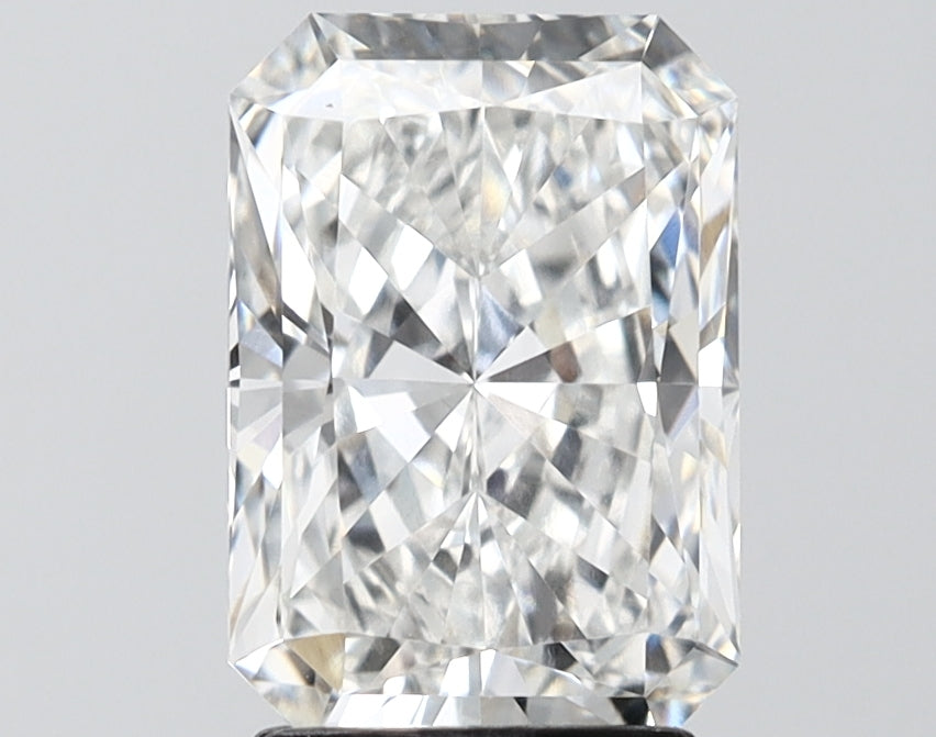 2.58 Carat Radiant Shaped, Ideal Cut, E Color, VVS2 Clarity, IGI Certified Lab Grown Diamond