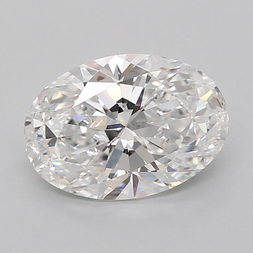 3.07 Carat Oval Shaped, Ideal Cut, D Color, VS1 Clarity, IGI Certified Lab Grown Diamond
