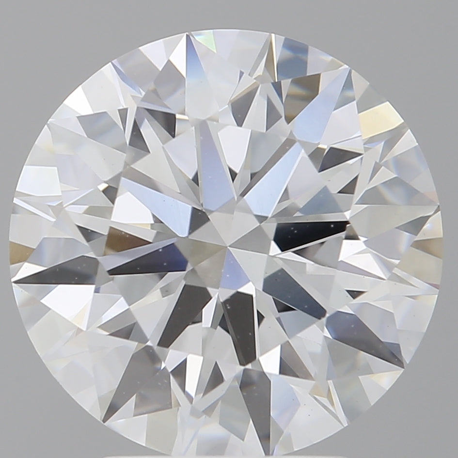 4.10 Carat Round Shaped, Ideal Cut, E Color, VVS2 Clarity, IGI Certified Lab Grown Diamond