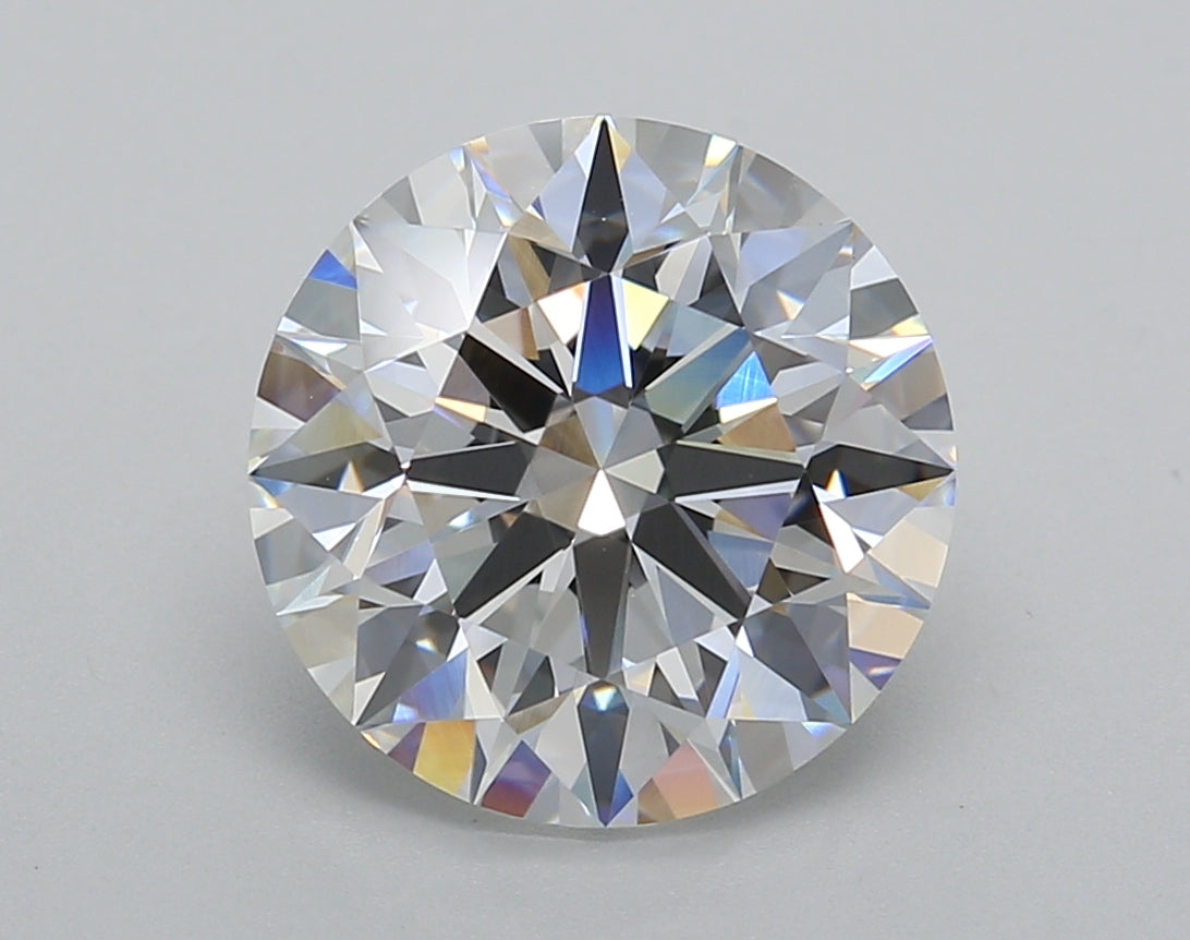 4.02 Carat Round Shaped, Ideal Cut, E Color, VVS2 Clarity, IGI Certified Lab Grown Diamond