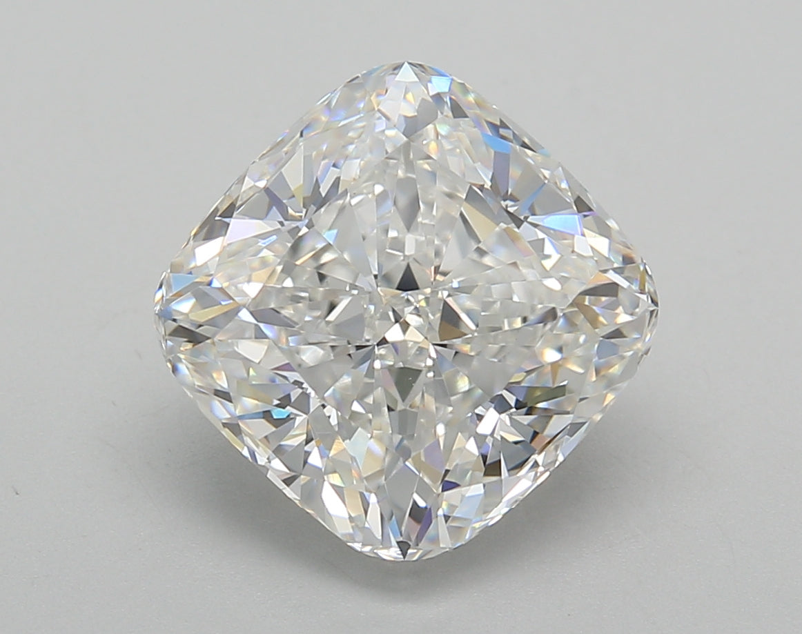 5.01 Carat Cushion Shaped, Excellent Cut, E Color, VVS2 Clarity, IGI Certified Lab Grown Diamond