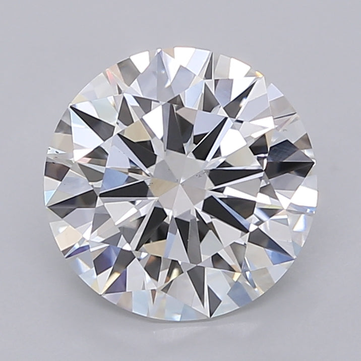 3.00 Carat Round Shaped, Excellent Cut, D Color, VS2 Clarity, IGI Certified Lab Grown Diamond