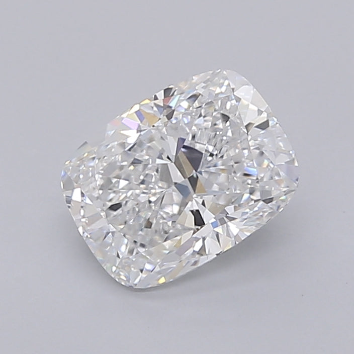 1.50 Carat Cushion Shaped, Ideal Cut, D Color, VVS2 Clarity, IGI Certified Lab Grown Diamond