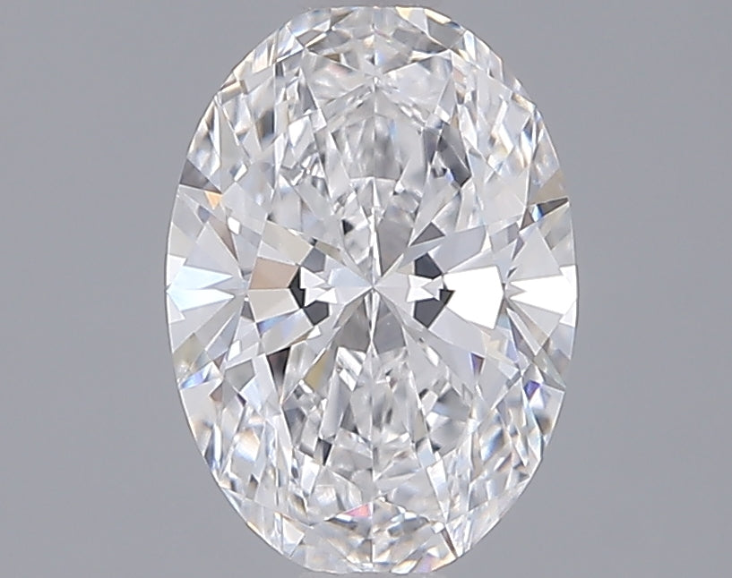 1.54 Carat Oval Shaped, Ideal Cut, D Color, VVS2 Clarity, IGI Certified Lab Grown Diamond