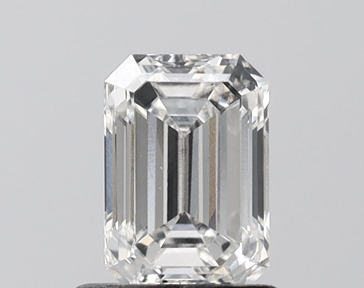 1.08 Carat Emerald Shaped, Ideal Cut, E Color, VVS2 Clarity, IGI Certified Lab Grown Diamond