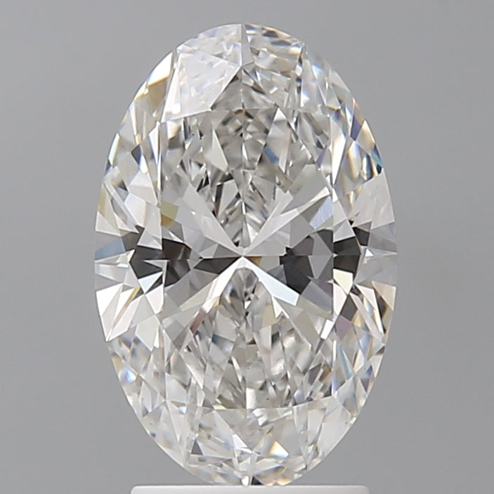 2.53 Carat Oval Shaped, Ideal Cut, F Color, VVS2 Clarity, IGI Certified Lab Grown Diamond