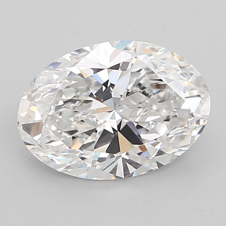3.50 Carat Oval Shaped, Ideal Cut, D Color, VVS2 Clarity, IGI Certified Lab Grown Diamond