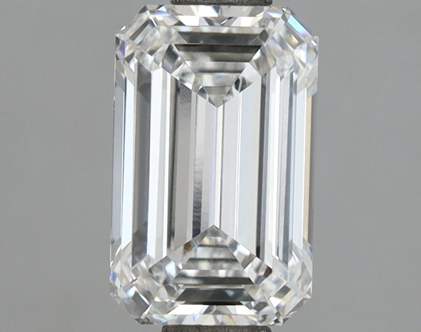 1.40 Carat Emerald Shaped, Ideal Cut, E Color, VVS2 Clarity, IGI Certified Lab Grown Diamond