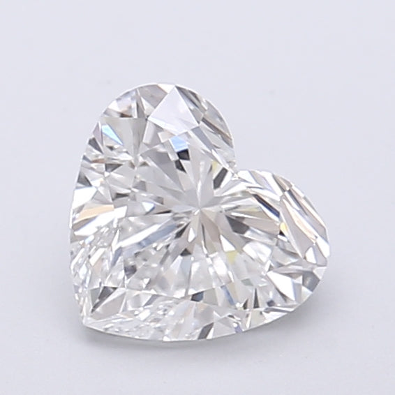 1.08 Carat Heart Shaped, Very Good Cut, D Color, VVS2 Clarity, IGI Certified Lab Grown Diamond