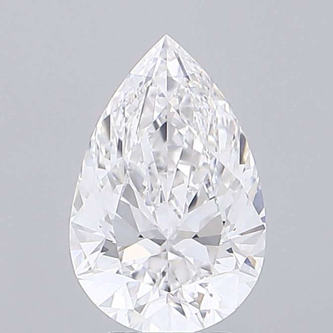 3.70 Carat Pear Shaped, Ideal Cut, E Color, VVS2 Clarity, IGI Certified Lab Grown Diamond