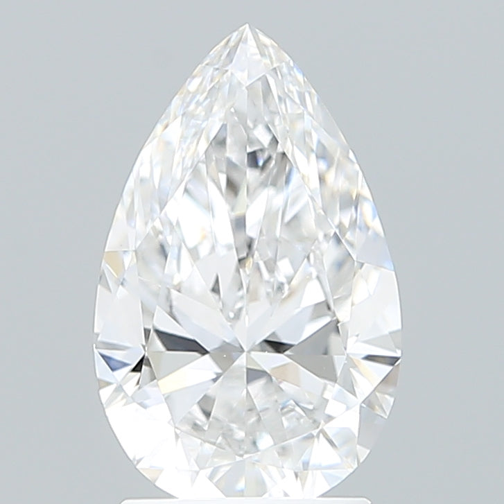 2.17 Carat Pear Shaped, Excellent Cut, E Color, VVS2 Clarity, IGI Certified Lab Grown Diamond