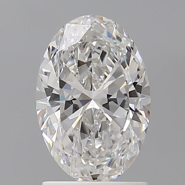 1.59 Carat Oval Shaped, Ideal Cut, E Color, VVS2 Clarity, IGI Certified Lab Grown Diamond