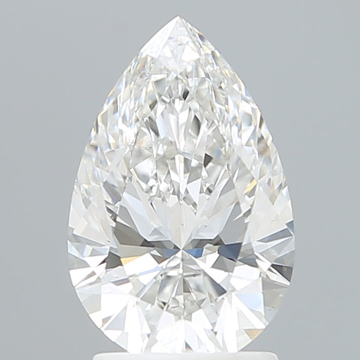 2.10 Carat Pear Shaped, Ideal Cut, E Color, VS1 Clarity, IGI Certified Lab Grown Diamond